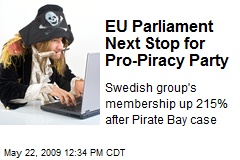 EU Parliament Next Stop for Pro-Piracy Party