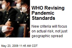 WHO Revising Pandemic Standards