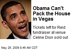 Obama Can't Pack the House in Vegas