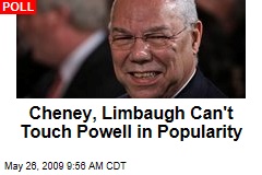 Cheney, Limbaugh Can't Touch Powell in Popularity