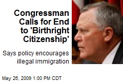 Congressman Calls for End to 'Birthright Citizenship'