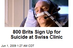 800 Brits Sign Up for Suicide at Swiss Clinic