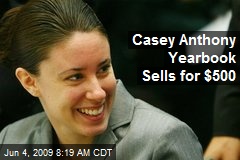 Casey Anthony Yearbook Sells for $500