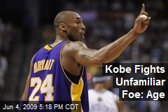 Kobe Fights Unfamiliar Foe: Age