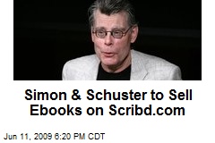 Simon &amp; Schuster to Sell Ebooks on Scribd.com