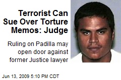 Terrorist Can Sue Over Torture Memos: Judge