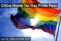 China Hosts 1st Gay Pride Fest