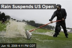 Rain Suspends US Open