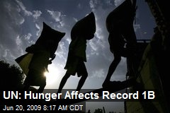 UN: Hunger Affects Record 1B