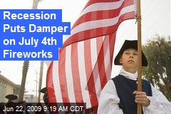 Recession Puts Damper on July 4th Fireworks