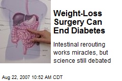 Weight-Loss Surgery Can End Diabetes