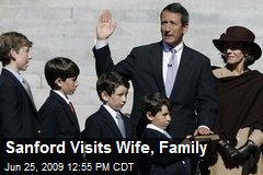 Sanford Visits Wife, Family