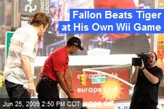 Fallon Beats Tiger at His Own Wii Game