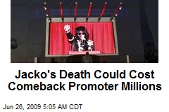 Jacko's Death Could Cost Comeback Promoter Millions