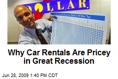 Why Car Rentals Are Pricey in Great Recession
