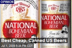 Best Cheap, Canned US Beers