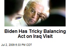 Biden Has Tricky Balancing Act on Iraq Visit