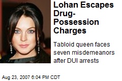 Lohan Escapes Drug-Possession Charges