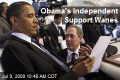 Obama's Independent Support Wanes