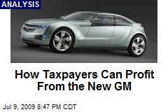 How Taxpayers Can Profit From the New GM