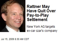Rattner May Have Quit Over Pay-to-Play Settlement