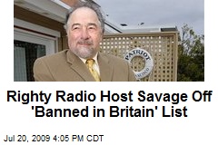 Righty Radio Host Savage Off 'Banned in Britain' List