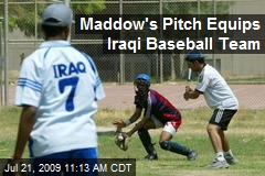 Maddow's Pitch Equips Iraqi Baseball Team