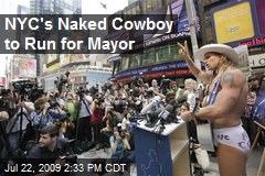 NYC's Naked Cowboy to Run for Mayor