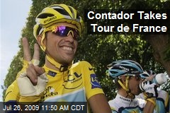 Contador Takes Tour de France