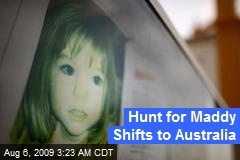 Hunt for Maddy Shifts to Australia