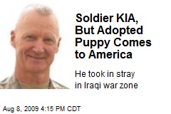 Soldier KIA, But Adopted Puppy Comes to America