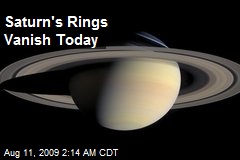 Saturn's Rings Vanish Today
