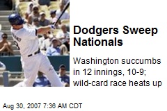 Dodgers Sweep Nationals