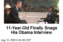 11-Year-Old Finally Snags His Obama Interview
