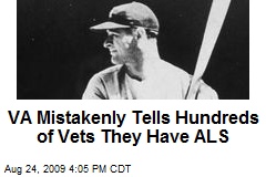 VA Mistakenly Tells Hundreds of Vets They Have ALS