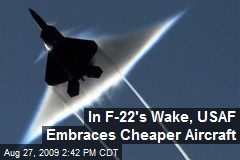 In F-22's Wake, USAF Embraces Cheaper Aircraft
