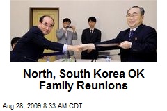 North, South Korea OK Family Reunions