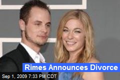 Rimes Announces Divorce