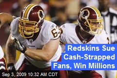 Redskins Sue Cash-Strapped Fans, Win Millions