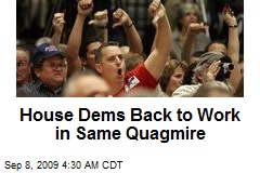 House Dems Back to Work in Same Quagmire