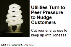 Utilities Turn to Peer Pressure to Nudge Customers