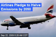 Airlines Pledge to Halve Emissions by 2050