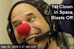 1st Clown in Space Blasts Off