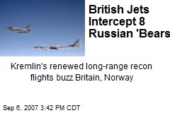 British Jets Intercept 8 Russian 'Bears'