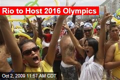 Rio to Host 2016 Olympics