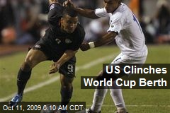 US Clinches World Cup Berth