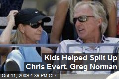 Kids Helped Split Up Chris Evert, Greg Norman