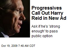 Progressives Call Out Harry Reid in New Ad