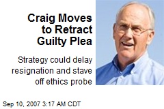 Craig Moves to Retract Guilty Plea