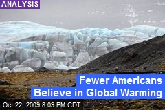 Fewer Americans Believe in Global Warming
